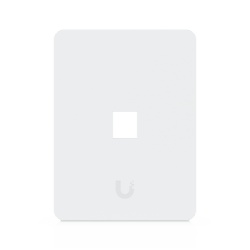 UBIQUITI UACC-WP-KEYSTONE-V-1P Placa Keystone / 1 Puerto / Superficie Pintable / Montaje Vertical / 4 Piezas / Policarbonato y Acero SGCC