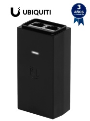 UBIQUITI UBI084008 UBIQUITI POE-24-12W-G - Inyector PoE pasivo Gigabit para equipos Ubiquiti de 24 VDC 0.5A y funcion de reinicio remoto.