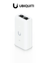 UBIQUITI UBI2350006 UBIQUITI U-PoE - Inyector PoE Gigabit/ Soporta Estandar IEEE802.3AF/ Voltaje de 48 DC/ Corriente de 0.32A/ Color Blanco/ Compatible con Equipos que Cuenten con Estandar IEEE802.3 A