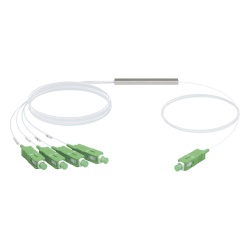 UBIQUITI UF-SPLITTER-4 Divisor Óptico PLC / 1x4 / SC/APC / Pérdida ≤7.4 dB / GPON / Rango 1260-1650 nm / -40 a 85 °C