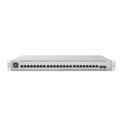 UBIQUITI USW-ENTERPRISE-24-POE UniFi Switch Empresarial Capa 3 de 24 puertos PoE 802.3af/at (12 puertos 2.5G y 12 puertos 1G) + 2 puertos 1/10G SFP+ 400W pantalla informativa