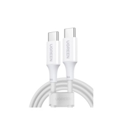 UGREEN 15269 Cable USB-C a USB-C | 2 Metros | Potencia de Carga 100W | 20V 5A | PD3.0 | QC4.0/3.0/2.0 | FPC | AFC | 480 Mbps | Chip E-Market | Compatible con IPhone 15 | Carcasa de Aluminio | Nylon Tr