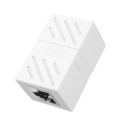 UGREEN 20311 Acoplador (Extensor de Cable Ethernet RJ45 a RJ45) | 1000Mbps | Compatibilidad con Cat7 Cat6A Cat6 Cat5e | Compatible con POE | Ignifugo | ABS | Color Blanco