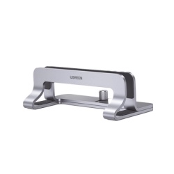 UGREEN 20471 Soporte Vertical para Laptop / Adecuado para escritorio / Anchura Ajustable (12-26mm) / Amplia compatibilidad / Anti-Aranazos / Anti-Deslizante /Ajustable Mediante Tornillos / Color Plata