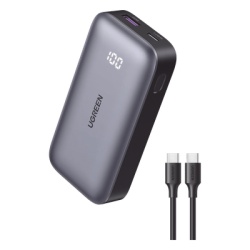 UGREEN 25185 Mini Power Bank 30W | 10 000 mAh | 2 Puertos PD3.0 USB C+A | Carga Rapida | Pantalla Digital | Compatible con iPhone 16 Pro Max/15/14 MacBook Air iPad Galaxy S24 Ultra | Color Negro. - Img 2