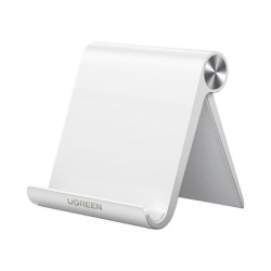 UGREEN 30285 Soporte de Escritorio para Telefono Celular / Ajustable de 0Â° a 100Â° / Goma Antiaranazos / Antideslizante / Amplia Compatibilidad con dispositivos de 4 a 7.9 / Plegable / ABS / Color