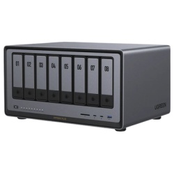 UGREEN 35126B NAS UGREEN NASync DXP8800 Plus / Intel Core i5-1235U 10 Nucleos / 8 Bahias SATA + 2 M.2 NVMe / 2 Puertos 10GbE / Thunderbolt 4 / HDMI 8K / DDR5 Expandible 64GB / PCIe 4.0 x4