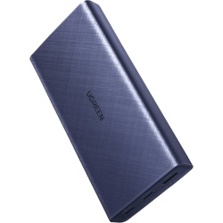 UGREEN 80304 Bateria Portatil para Dispositivos USB / 20000mAh / PD45W / Carga Rapida para Entrada y Salida / Dual Tipo-C Hembra + USB-A hembra / Celdas de bateria ATL / Color Azul - Img 2