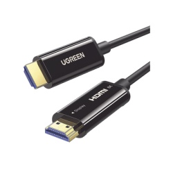 UGREEN 80406 Cable HDMI de 10 Metros (32.81 Pies) por Fibra Optica 8K@60Hz / Fibra de 4 Nucleos + Cobre Estanado de 7 Nucleos / Compatible con HDMI 2.1 / Alta Velocidad 18 Gbps / 3D / HDR / Caja de Al