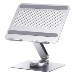 UGREEN 90849 Soporte Giratorio de Aluminio para Laptop | Giratorio 360° | Funcion de Bloqueo | Soporta Laptops de 10 a 17.3 | Capacidad de Carga 5Kg | Excelente Estabilidad | Diseno Ergonomico | Altu - Img 4