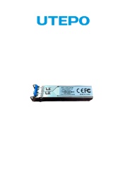 UTEPO UGC418003 UTEPO SFP125G20KM - Transceptor de fibra optica SFP monomodo con conector LC velocidad de 1250 Mbps y alcance de hasta 20 km de conexion