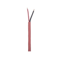 VIAKON 9493 Bobina de 305 Metros (1000 Pies) de Alambre 2 x 16 AWG Tipo FPLR de Color Rojo para Aplicaciones en Sistemas de Deteccion de Incendio y Sistemas de Evacuacion.