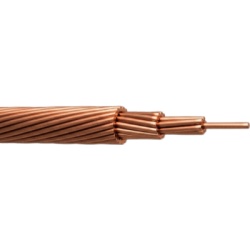 VIAKON AET2 Cable de Cobre Desnudo | Calibre 1/0 AWG | Construcción Concéntrica | Alta Conductividad Eléctrica | Uso en Líneas Aéreas y Puestas a Tierra