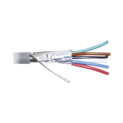 VIAKON WZ12 Bobina de 305 Metros (1000 Pies) de Cable 8 Conductores 22 AWG Tipo CMR de Color Gris para Aplicaciones en Alarmas de Intrusion /Control de Acceso/Interfonos y TV Porteros/Automatizacion/A
