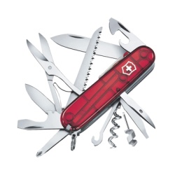 VICTORINOX 17915T Navaja Victorinox de Bolsillo Mediana Huntsman Lite de 21 Funciones con Luz LED
