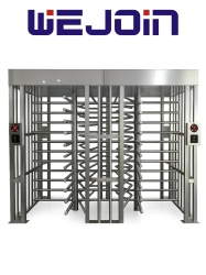 WEJOIN WJN0930005 WEJOIN WJFTH613B - Torniquete de Cuerpo Completo Full Height Doble Carril para Control de Acceso / Uso Exterior / Compatible con RFID Huella y QR / Seguridad Industrial / 5 Millones