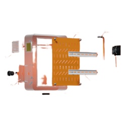 WI-TEK WI-IOTBOXMINIV1 Gabinete de Acero Ventilado para Exterior 250 x 250 x 180 mm con Rieles DIN y 4 Placas Laterales para Montaje de Equipos por Fuera - Img 7