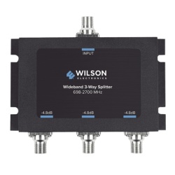 WilsonPRO / weBoost 850-035 Divisor de potencia de 3 vias para la distribucion de senal a tres antenas de servicio | 4.8 dB de perdida por puerto | Conectores F hembra