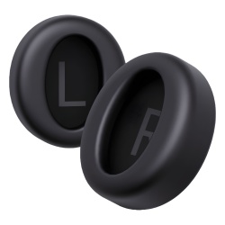 YEALINK BLACK-EAR-CUSHION-FOR-BH76-PLUS-(1PAIR) Almohadillas De Repuesto Negras para Diademas Yealink BH76 Plus (1 Par)