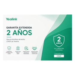 YEALINK CM20-AMS-2YEAR Garantia Extendida de 2 anos para Microfono de Techo CM20 de Yealink