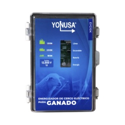 YONUSA SYSGAN25K Energizador para Ganado 10 000Volts-2JOULES/ 25 000 metros lineales de proteccion / Cercas Electrificadas