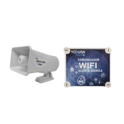 YONUSA YKIT-SISMICO-WIFI KIT de Alertamiento SISMICO con Audio Oficial SASMEX por WIFI