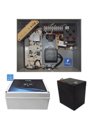 YONUSA YON1250008 YONUSA PACKEY12000127P - Paquete de energizador de 12 000V para un cerco electrico de hasta 3500 mts lineales/ Incluye modulo wifi para manejo y recepcion de alertas desde celular/