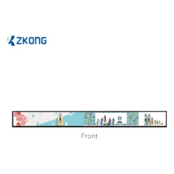 ZKONG ZKL231 Display Electronico de Estantes 23.1 Pulgadas ZKL231 / LCD Estirado 1920x158 / Android 4.4.2 / Brillo 400 Nits / Wi-Fi Dual Band / MicroUSB y Type-C / Consumo Maximo 45W / Certificaciones