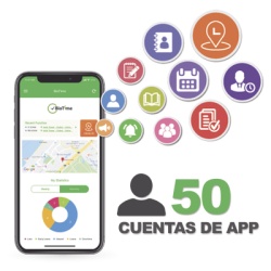 ZKTECO BIOTIMEAPP50 Licencia para realizar checadas de asistencia desde Smartphone (APP) con envio de fotografia y ubicacion por GPS / Compatible con BIOTIMEPRO / Licencia para 50 usuario