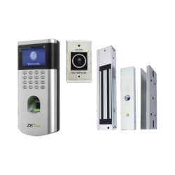 ZKTECO LF10KITV2 Kit Control de Acceso / Lector Huella y Tarjeta 125 kHz / 1 500 Huellas 5 000 Tarjetas / TCP/IP PUSH / Chapa Magnetica