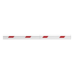 ZKTECO PB-4030-ARM Brazo de Aluminio compatible con barreras: PB4030L / PB4030R