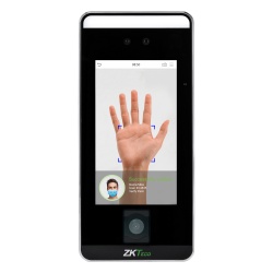 ZKTECO SPEEDFACEV5LQR Terminal Biométrica / Reconocimiento Facial Visible Light / QR Code / Palm Vein / Detección de Mascarillas / Pantalla Táctil 5" / 6,000 Plantillas Faciales / 3,000 Plantillas Palma / TCP-IP / WiFi Opcional