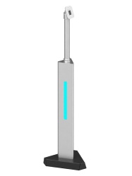 ZKTECO ZK-L5 – Soporte de Piso para Equipos de Reconocimiento Facial, Compatible con SpeedFace V5/V5L y H5/H5L, Proface X y FaceDepot 7BL, Altura Ajustable de 97 a 167 cm - Img 4