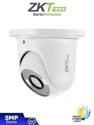 ZKTECO ZKT0040017 ZKTECO ES-855P31C-S8-MI-S-HL - Camara IP Domo Hibrida Inteligente de 5 MP Serie BioSense Lente 3.6 mm Microfono Integrado Video Analitico IVA Vision nocturna hibrida: IR 40 m /