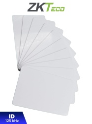 ZKTECO ZKT069002 ZKTECO IDCARDNN - Paquete de 10 Tarjetas ID con Frecuencia de 125 kHz 1 mm de Grosor Sin Folio Impreso