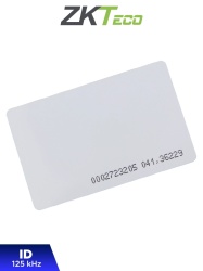 ZKTECO ZKT0760012 ZKTECO IDCARDNUNIT - Tarjeta ID con Frecuencia de 125 kHz 1 mm de Grosor con Folio Impreso / Tarjeta unitaria