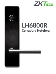ZKTECO ZKT2450004 ZKTECO LH6800R- Cerradura derecha para hotel / MIFARE 13.56 Mhz / 35 a 45 mm grosor de puerta / Aleacion de Zinc / 224 eventos