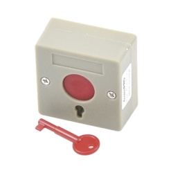 AccessPRO ACCESSPA53 Boton de Panico a Prueba de Fuego / Restablecimiento con Llave / Tamano Compacto para Facil Instalacion