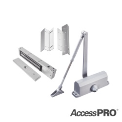 AccessPRO KITACCESS600 KIT INC CHAPA MAGNETICA DE 600LBS / MONTAJE TIPO Z Y L / CIERRA PUERTAS