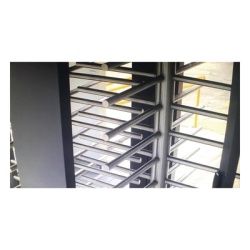 AccessPRO XT-200-CS Torniquete Doble / Cuerpo Completo / Interior/Exterior / 100% Acero con Pintura Gris / EJE CENTRAL de Acero Inoxidable / Acabado de Lujo / Alto Trafico - Img 4
