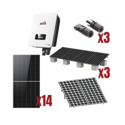 AFORE HNS8000TLKIT1 Kit Solar Interconexion / 8kW 220Vca / Inversor AFORE / Montaje Incluido