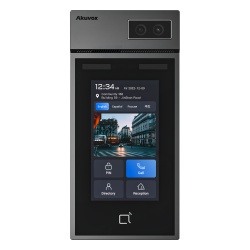 AKUVOX S535KIT Videoportero + Montaje en Pared / Modulo Opcional de Huella / Pantalla Tactil IPS de 5 Pulgadas / Camara de 2MP con Auto iluminacion / Rostro Tarjeta PIN BLE QR / Compatible SIP y ONVIF