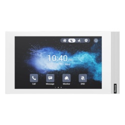 AKUVOX S562W/WHITE MONITOR LINUX / INSTALACION HORIZONTAL O VERTICAL / COLOR BLANCO / POE / WIFI 6 / 7 PULGADAS TACTIL / 8 ENTRADAS DE ALARMA / SIP