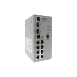 ALLIED TELESIS AT-IFS802SP/POE(W)-80 Switch Industrial PoE Administrable de 8 Puertos 10/100 Mbps + 2 Puertos SFP Combo 120 W