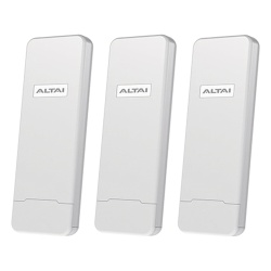 ALTAI TECHNOLOGIES 3-PACK-C1N Kit WiFi para Hotspot Comunitario (3 AP) / Cobertura hasta 800 m / Nube Gratuita / Ideal para Iniciar WISP / 128 Usuarios por AP