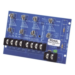 ALTRONIX PD4UL Modulo de distribucion / 4 entradas de 12 o 24 Vcc hasta 10 A o 24 o 28 Vca hasta 12 A / 4 Salidas