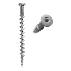 AMERICAN EARTH ANCHORS PE18-SQ Ancla de Tornillo "PENETRADOR" de 18" de Largo en Aluminio Termotratado con Cabeza para Dado Cuadrado de 1/2" .
