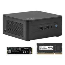 ASUS NUCASI313I8G256G Kit / Mini PC NUC Barebone / Intel Core I3 /bluetooth / Incluye memoria 8GB / Incluye 256 SSD / No incluye sistema operativo