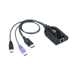 ATEN KA7189 Cable Adaptador KVM de Medios Virtuales | USB DisplayPort | Compatible con Lector de Tarjetas Inteligentes | Desintegrador de Audio