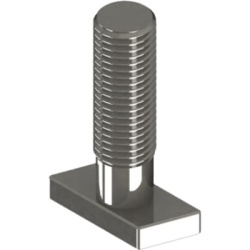BASEL N00008 Perno de Montaje Solar / Acero Inoxidable / Rosca M8 / 30 mm / Compatible con N Rail 4.72 y M2 / 12.26 g